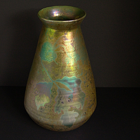 Ceramic art nouveau vase  by Clement Massier