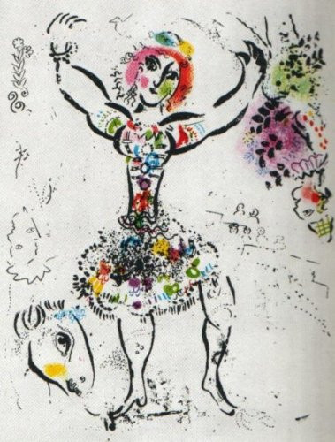 La Jongleuse by Marc Chagall