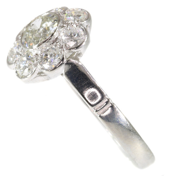 Fifties Vintage Diamond Engagement Ring Platinum 1.32 TCW by Artista Desconocido