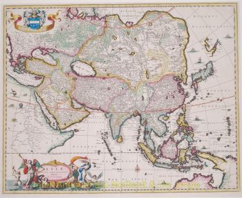 Asia antique map  by Visscher