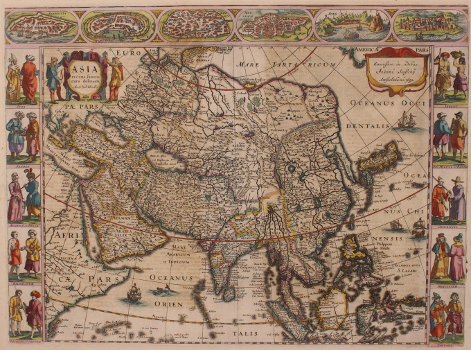 Asia  by Jodocus Hondius