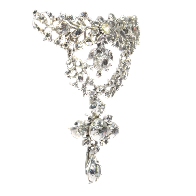 Antique Flemish cross pendant set with diamonds by Unbekannter Künstler