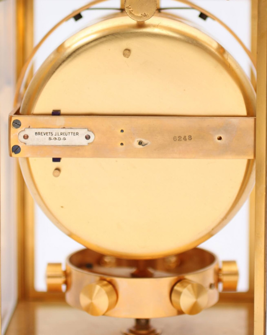 A French gilt atmos timepiece, J.L. Reutter, circa 1930 by Jean-Louis Reutter