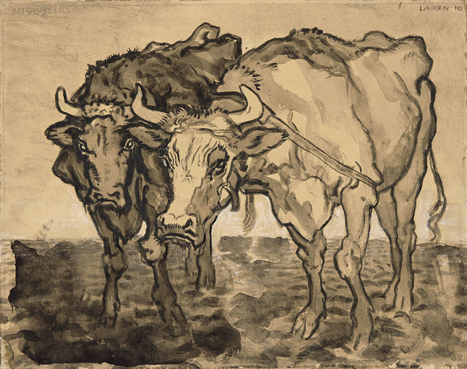 Oxen in Laren by Jan Sluijters