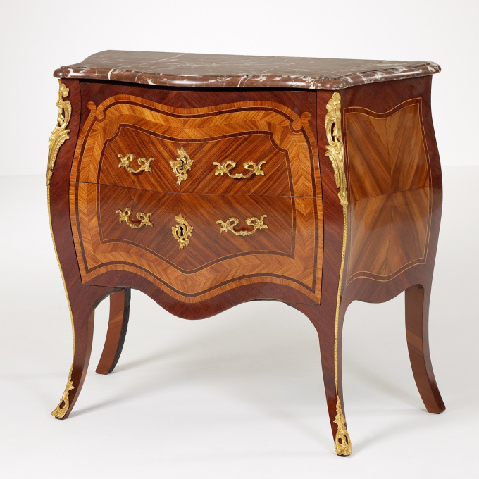 Small Dutch Louis XV Commode by Artiste Inconnu