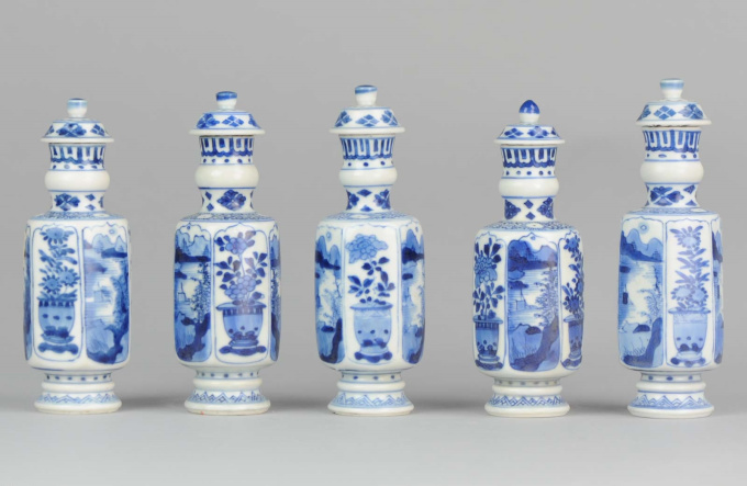 Kangxi 5 piece garniture from the Vung Tau cargo, ca. 1690 by Unknown artist
