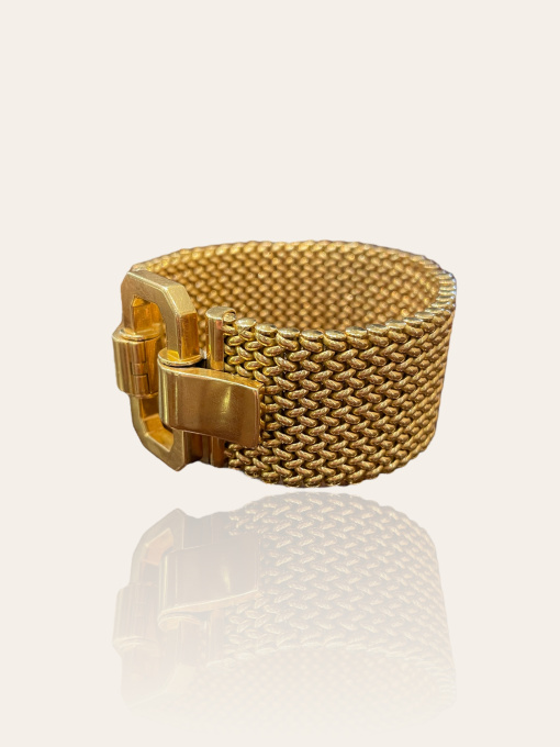 Zware 18 karaat gouden armband by Onbekende Kunstenaar
