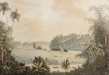"Tandjong East and Tandjong West, near Jakarta (Batavia) 1819 (small) by QUIRIJN MAURITS RUDOLPH VERHUELL