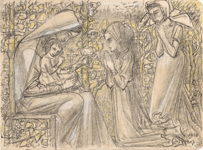 Workship of the Christ Child by Jan Toorop