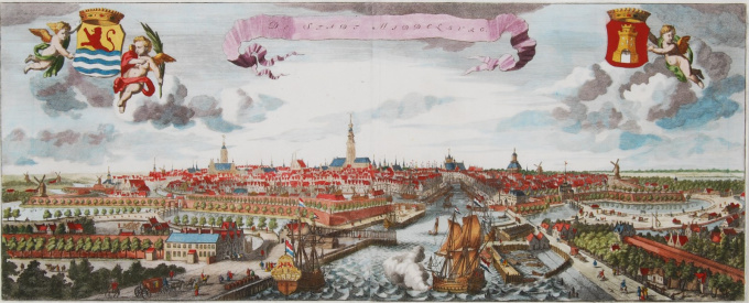 Middelburg panorama  by Mattheus Smallegange