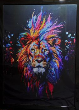 Abstract Lion by Angela Gomes