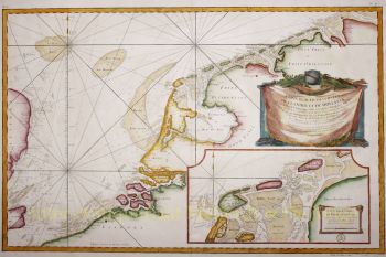 Zeekaart Nederlanden, 1763 by Jacques-Nicolas Bellin